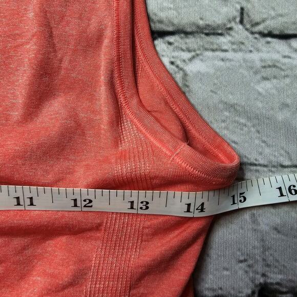 Calia Seamless Tank Ruched Detail Calypso Coral Tunic Top New Size Medium - Picture 9 of 10